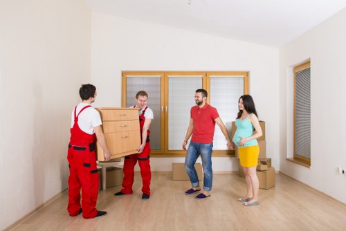 Packing and preparation for a moving truck in Bromley