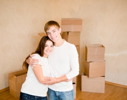 Packed household items ready for a move in Bromley
