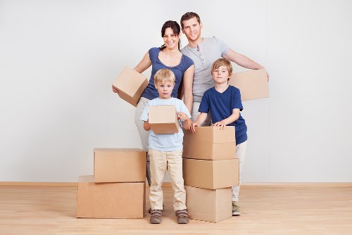 Local moving van helping with furniture collection in Bromley